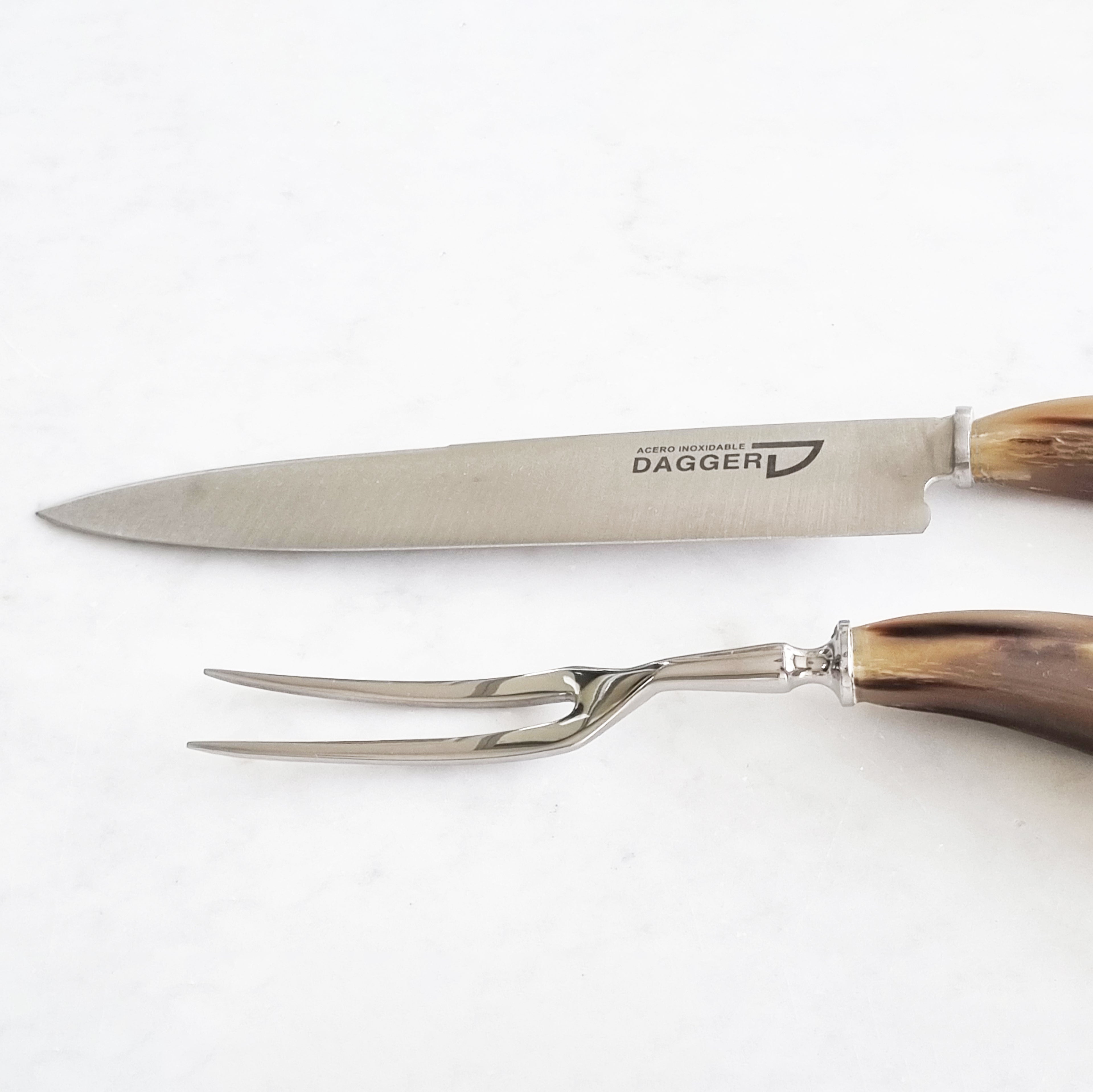COW ANTLER CARVING SET - Vakiano