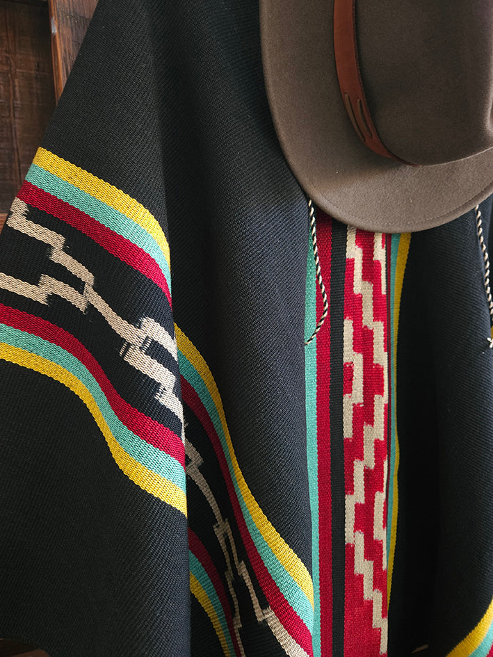 Cacique Rosas Handwoven Argentine wool Poncho