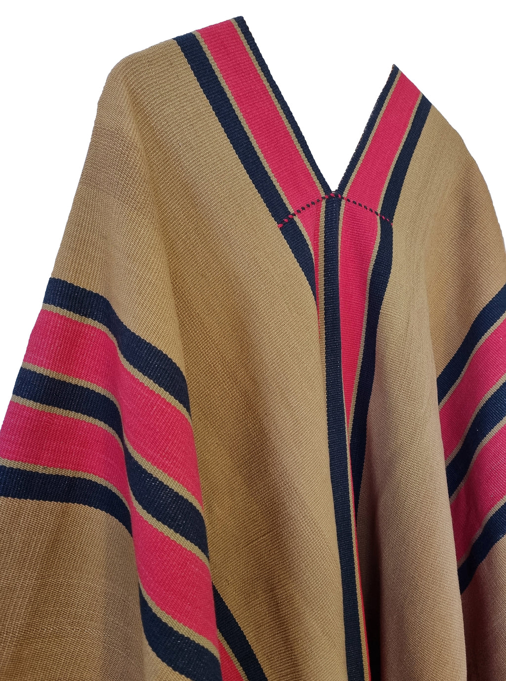 Chumbicha Argentine wool poncho handcrafted in Catamarca Province