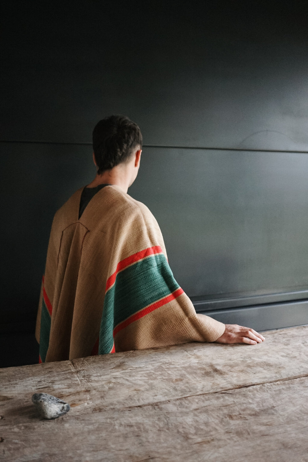 Talamayo Argentine wool poncho handcrafted in Catamarca Province