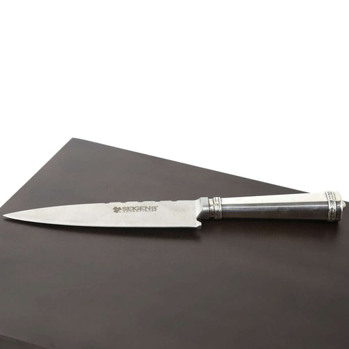 Handmade steak knives with silver 925 caps