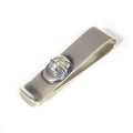 Silver 900 money clip with polo helmet motif