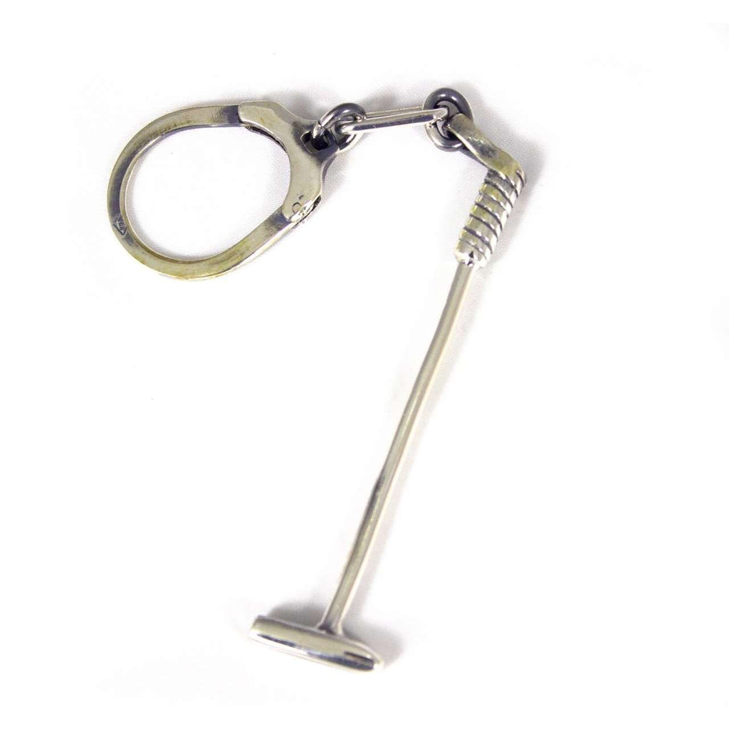 Silver polo mallet keychain selected by Vakiano