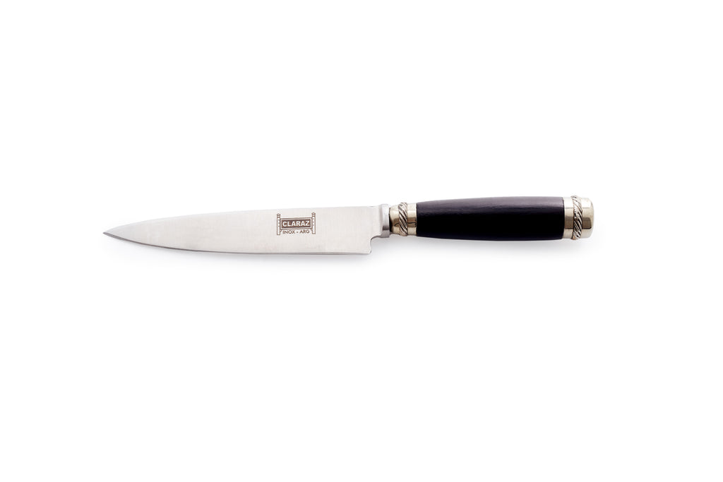 Steak cutlery set with nickel silver details and stainless steel blades
