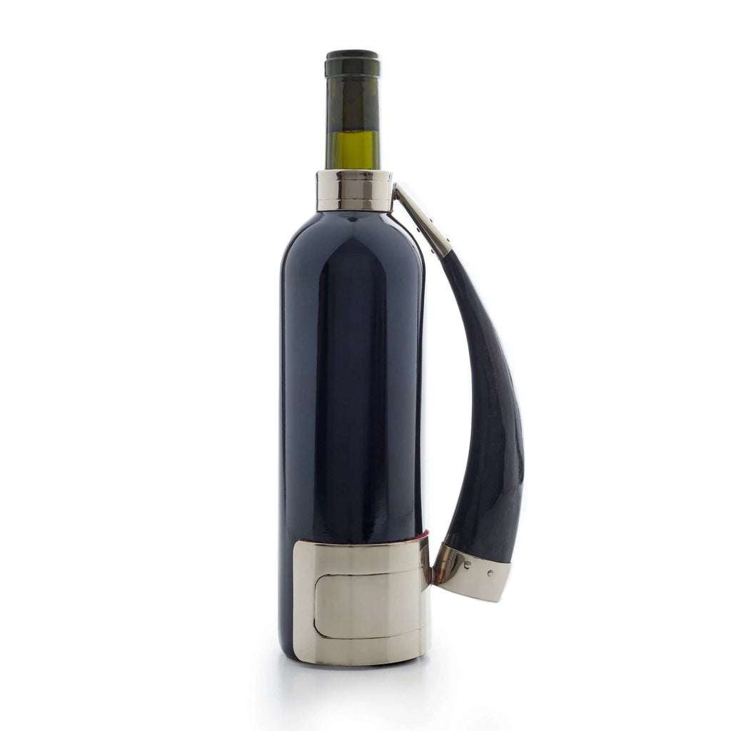 Wine holder with Mendoza goat horn handle