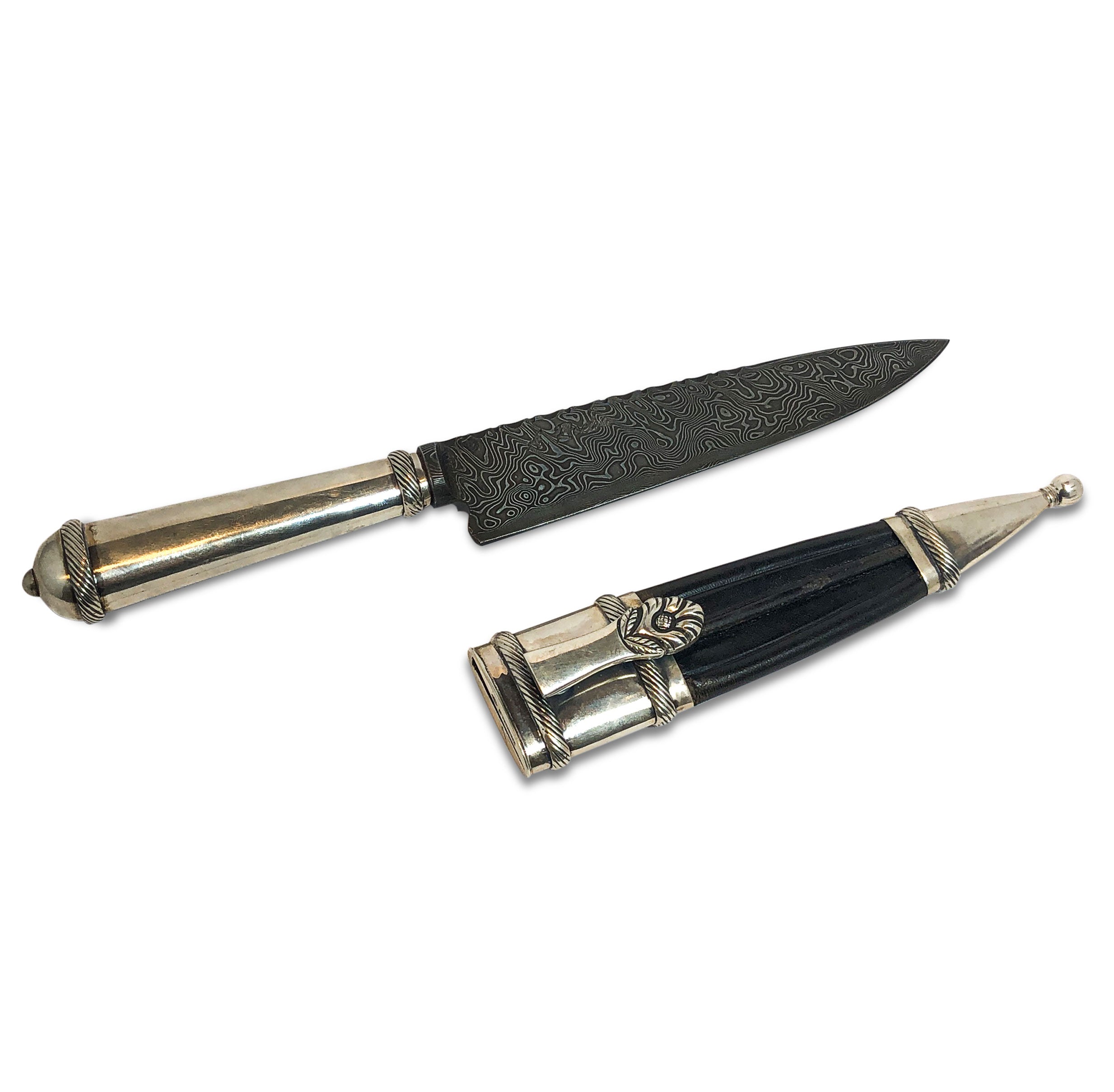 Silver knife with Picasa Sheath - Vakiano